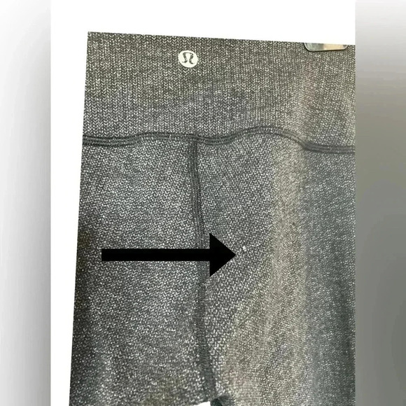 Lululemon Women's High-Rise Tight Knit Leggings Size 2 Gray - Picture 7 of 8